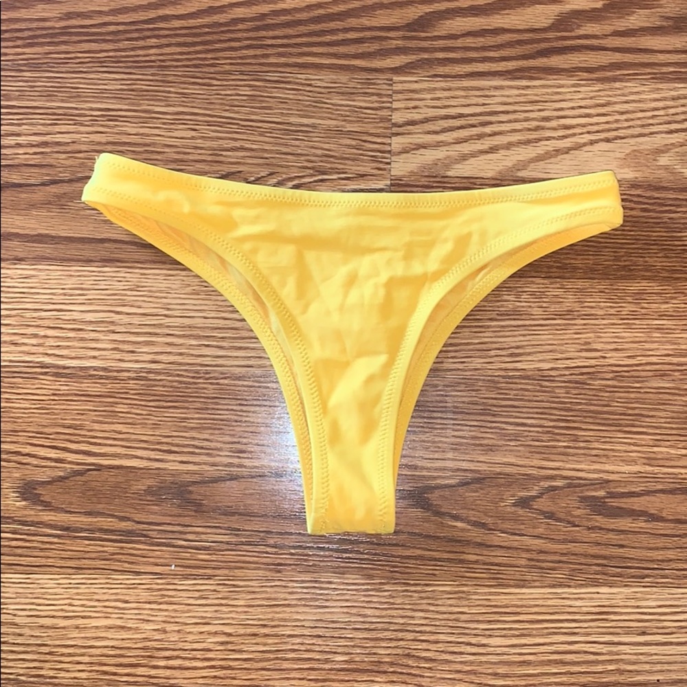 Yellow very cheeky Zaful bikini bottoms